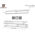 thumbnail image 2 of Decorotika Sims Tv Stand - White Black, 2 of 3