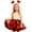 Red, variant on Tisuna Valentine'S Skirt For Girls Child Heart Print Elastic Waist Pleated Mesh Skirts Elegant Beauty Toddler Girls Parties Performance Skirt With Headband