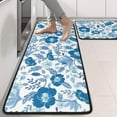 thumbnail image 2 of Kitchen Rugs Sets Of 2,Pioneer Flower Floral Print Pattern Anti Fatigue Kitchen Mat Rugs Non Slip Washable,Decorative Kitchen Floor Mats for Kitchen,Sink,Laundry,17"x47"+17"x47", 2 of 5