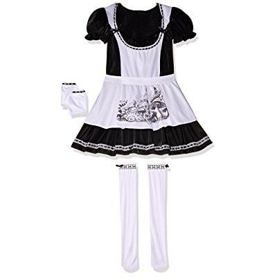 california costumes plus-size dark alice dress, black/white, 2xl (18-20) costume
