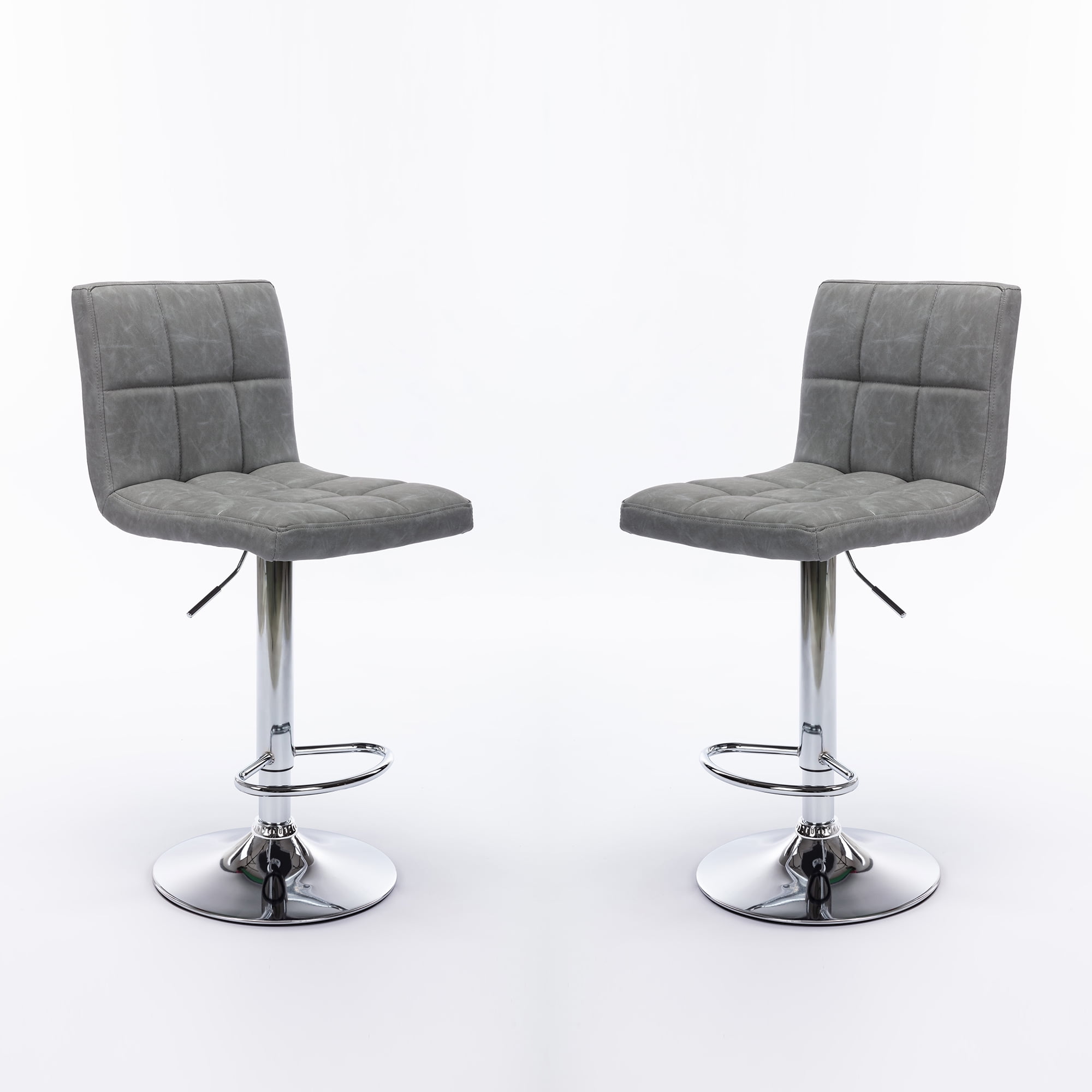 Branax Bar Stools with Back, Adjustable Counter Height Swivel Bar