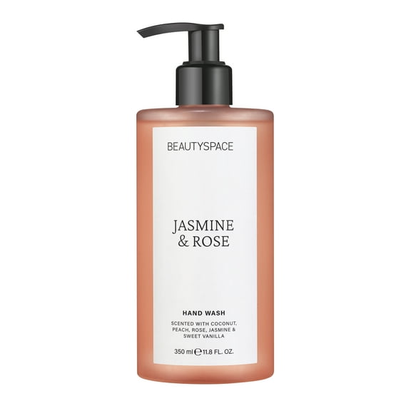 BEAUTYSPACE Jasmine and Rose Liquid Hand Soap, 11.8 oz