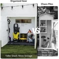 thumbnail image 2 of Indoor Outdoor Plastic Storage Cabinet 34"x15"x34", Outdoor Storage Shed for Living Room, Hallway, Balcony, Garage, 2 of 7