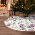 thumbnail image 5 of Sikiie Orchids Flowers Nativity Christmas Tree Skirt, Jesus Christian Winter Holiday Tree Mat Decoration(30-48IN)30", 5 of 6