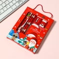 thumbnail image 4 of Binwennn Craft Storage Organizer Christmas Handheld 6 Piece Set Student Stationery Set Children's Christmas Small Prizes Kindergarten, 4 of 7
