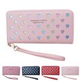 thumbnail image 2 of Lady Wallet Large Capacity All-match Heart Fashion Card Wallet Clutch Pouch, 2 of 5