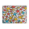thumbnail image 5 of Yayeee Area Rugs for Living Room 6.7'x4.8' Non Slip Washable Bedroom Floor Carpet, Colorful Stars, 5 of 5