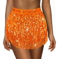 thumbnail image 2 of Belly Dance Hip Scarf Sequin Tassel Skirt Wrap Sparkly Rave Skirt for Women Festival of Carnival sequin skirt, 2 of 5