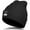 Black, variant on Beanie with Light, USB Rechargeable Headlamp Beanie, Four Modes of Adjustment Winter Hat with Light, Black