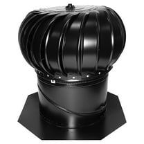 5269030 ROOF VNT INT BRC BLK 14"" Air Vent Black Aluminum Roof Vent (Pack of 1)