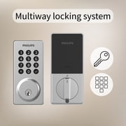 Philips Smart Wi-Fi Door Lock with Push Button Lighted Keypad and Handle Set