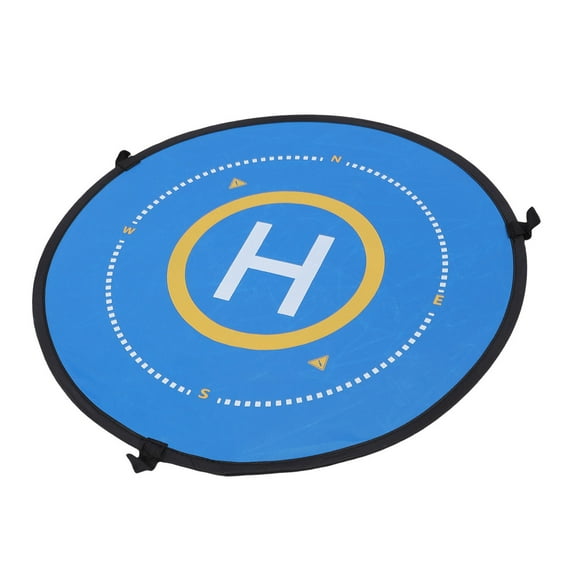 Drone Landing Pad Fast Foldable, Rain Proof Universal Double Sided Oxford Cloth Reflective Drone Pad, Round Takeoff Helipad for Helicopter Quadcopter