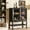 Dark Brown-with 2 Doors, variant on HMstone Sideboard Buffet Cabinet 47"W Storage Cabinet with 4 Glass Press-to-Open Doors, Coffee Bar Cabinet Buffet Table with Shelves for Kitchen, Living Room, Walnut