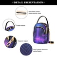 thumbnail image 5 of Women's Crossbody Handbags Shoulder Handbag Multi Pocket Crossbody Bag Purple Neon Waterfall, 5 of 7