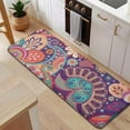 thumbnail image 5 of Multicolor Paisley and Floral Pattern Kitchen Rug Mat,Kitchen Runner Rugs Non Skid Washable,Decorative Kitchen Floor Mats for Kitchen,Sink,Laundry,17"x47.2", 5 of 7