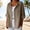 Khaki, variant on Women's Linen Tops Soft Comfort Loose Casual Fashion Basic 3/4 Sleeve Shirt T Shirts for Women