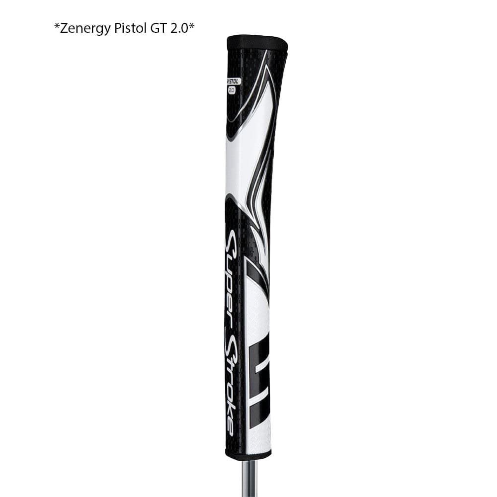 SuperStroke Golf Zenergy Pistol GT 2.0 Grips Black/White