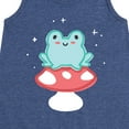 thumbnail image 3 of Instant Message - Frog On Mushroom - Toddler and Youth Girls A-line Dress, 3 of 6