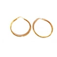 thumbnail image 3 of Large Round Hoop Earrings Gold Tone 2.75 inch, 3 of 3