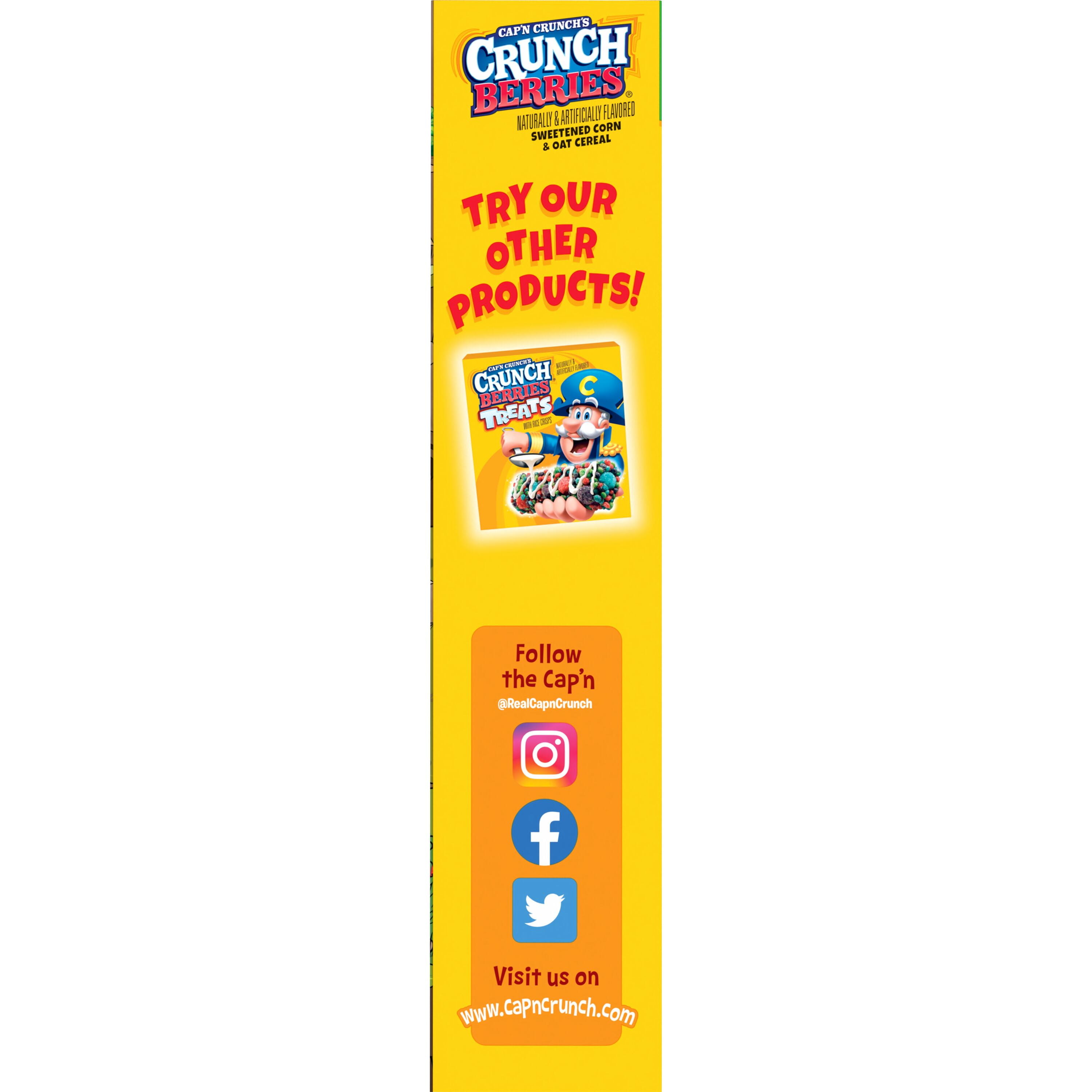 Cap'n Crunch's Crunch Berries, Kids Cereal, 20.5 Oz Box - Walmart.com