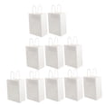 thumbnail image 4 of BESTYASH 10Pcs White Paper Hand Bags with Handles Designed for Food Packaging and Storage, 4 of 7