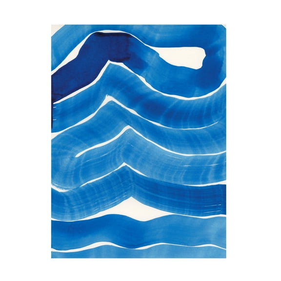 Trademark Fine Art Jodi Fuchs  Blue Wiggles I Canvas Wall Art