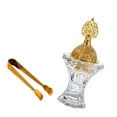 thumbnail image 3 of yotijay Arabian Burner with Tongs 4.5x14cm Rose Embossed for, 3 of 9
