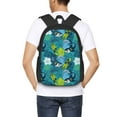 thumbnail image 6 of Balery Shark And Leaves Backpack for Men and Women - Durable 600D Oxford Cloth -Large Capacity, Water-Resistant School, Travel, and Hiking Bag, 6 of 9