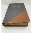 thumbnail image 3 of Biblia Letra Gigante tamano Manual 14 Puntos Reina valera1960 Gris/ Cafe Índice Simipiel, 3 of 5