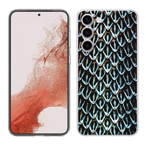 TalkingCase Slim Phone Case Compatible for Samsung Galaxy S23+ Plus 2023, Snake Skin Scale Print, Lightweight, Flexible, USA