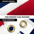 thumbnail image 4 of G128 Combo Pack: 6 Feet Tangle Free Spinning Flagpole (Black) New Zealand New Zealander Flag 3x5 ft Printed 150D Brass Grommets (Flag Included) Aluminum Flag Pole, 4 of 9