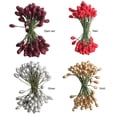 thumbnail image 3 of YINKUU Artificial Berries Decotation Christmas Wire DIY Simulation Double Headed Berry Small fruit Approximately 50pcs, 3 of 7