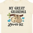 thumbnail image 4 of Inktastic My Great Grandma Loves Me with Sloth and Hearts Boys or Girls Toddler T-Shirt, 4 of 5