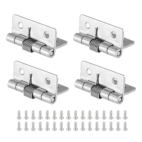 Bisagras para gabinete Luomorgo, 4 piezas, 4 cm, acero inoxidable