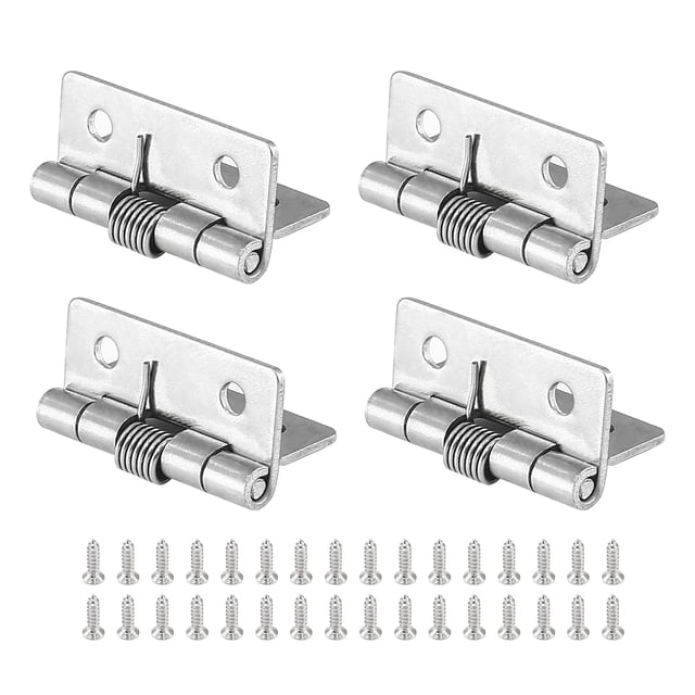 Bisagras para gabinete Luomorgo, 4 piezas, 4 cm, acero inoxidable