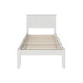 thumbnail image 2 of Leo & Lacey Farmhouse Solid Wood Twin Platform Bed with Attachable USB in White, 2 of 4