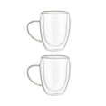 thumbnail image 1 of Juego de 2 Tazas Termicas Doble Pared de Vidrio de Borosilicato 350ml. Ideal para Bebidas Calientes, Apto para Microondas, 1 of 5
