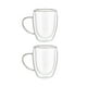 thumbnail image 1 of Juego de 2 Tazas Termicas Doble Pared de Vidrio de Borosilicato 350ml. Ideal para Bebidas Calientes, Apto para Microondas, 1 of 5