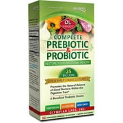 Olympian Labs Complete Prebiotic & Probiotic 25 Billion Cfu 30 Veg Caps