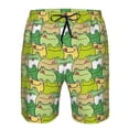 thumbnail image 3 of Pofeuu Cartoon Frog Prin Men's Swim Trunks Quick Dry Bathing Suit Swimming Board Shorts Mesh Lining Beach Swimwear-Small, 3 of 6