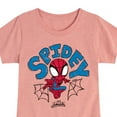 thumbnail image 3 of Marvel Spider-Man And His Amazing Friends - Doodle Spidey - Toddler and Youth Girls Fitted Short Sleeve Tee, 3 of 5