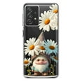 thumbnail image 1 of MUNDAZE Samsung Galaxy A72 Shockproof Clear Hybrid Protective Phone Case Cute Gnome White Daisy Flowers Floral Cover, 1 of 5