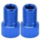 thumbnail image 1 of 2 unids/set Presta a Schrader convertidor de válvula de bicicleta adaptador de bomba de bicicleta de montaña resistente al desgaste azul, 1 of 10