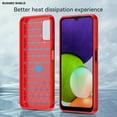 thumbnail image 6 of for Samsung A03S case, Galaxy A03S case with HD Screen Protector, Fashion Shock-Absorption Flexible TPU Bumper Soft Rubber Protective Case Cove for Samsung Galaxy A03S (Red Brushed TPU), 6 of 15