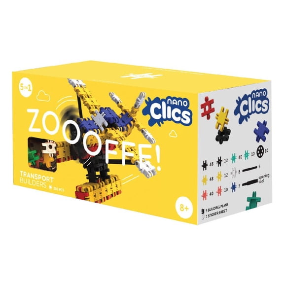 Nano Clics - Creative 250pc Zoooffff Construction toys for children ages 8