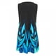 thumbnail image 4 of ICHUANYI ClearanceWomen Casual Loose Summer Floral Printed Tank Dress Hollow Out Beach Sundress Sleeveless Dresses(Blue, M) ICHUANYI WER20232080500003, 4 of 5