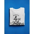 thumbnail image 3 of America Happy 4Th Of July Design Sweatshirt Women -Image by Shutterstock, Female Medium, 3 of 4