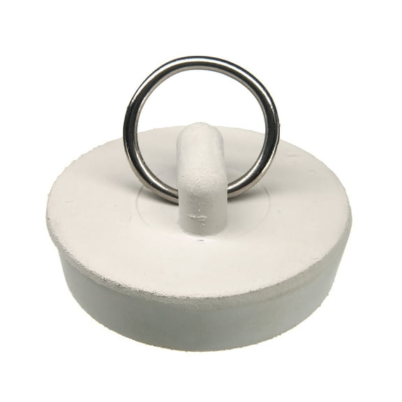 Danco 1-1/2 inch Rubber Drain Stopper with Split-Type Ring for Bead Chain Connection (80227)