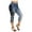 Dark Blue, variant on LYXSSBYX Womens Plus Size Pants Capri Women's Fashion Panel Denim Leggings Summer Capris Leggings Yoga Pants
