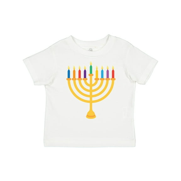 Inktastic Hanukkah Menorah Candles Boys or Girls Toddler T-Shirt